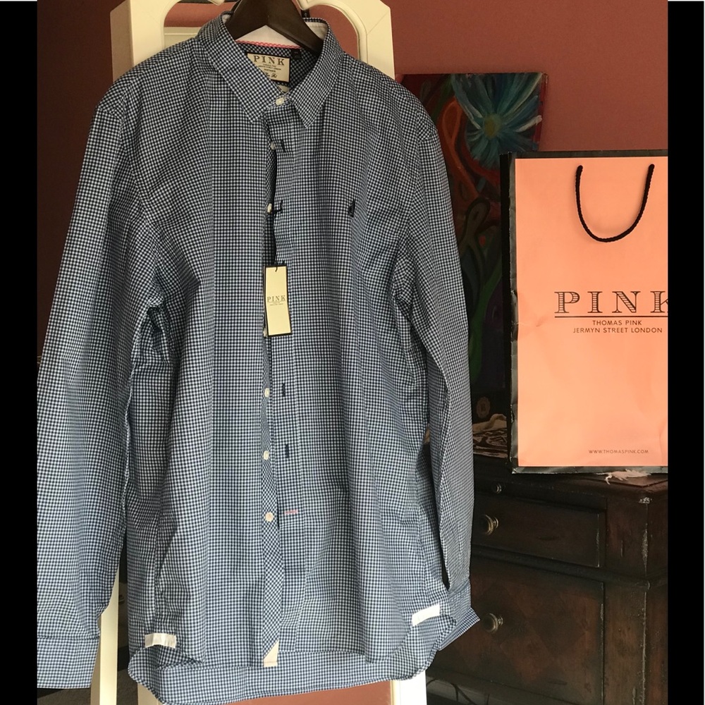 Thomas Pink Jermyn Street London Button Down Shirt